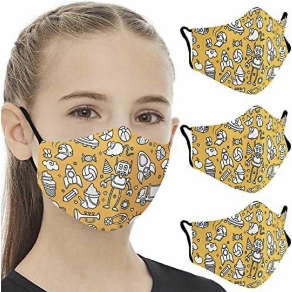 New in Package Youth Kids Ojos Robot Rainbows I’ve Cream Face Masks 3 Pk Unisex